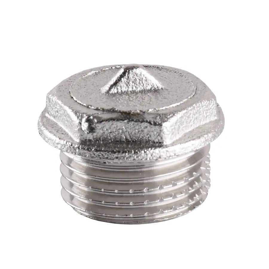 Заглушка нікельована 1/2″ЗР штампована А1091А(нк)