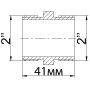 Ніпель нікельований 2″ЗР х 2″ЗР штампований А0536А(нк) VA