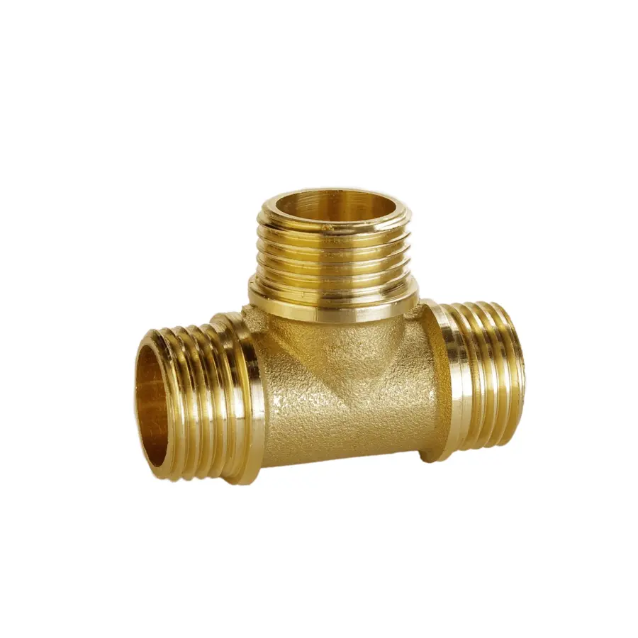 Трійник латунний 3/4″ЗР х 3/4″ЗР х 3/4″ЗР штампований A0246А VA