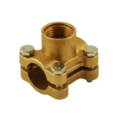 Врізання в трубу Ø32 латунне 1/2″ВР ливарне посилене Б3803А VA