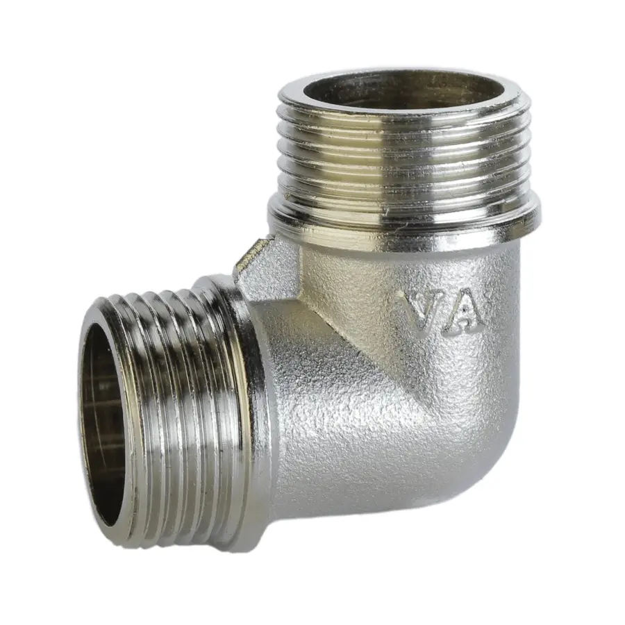 Кутник нікельований 3/4″ЗР х 3/4″ЗР штампований А0132А(нк) VA