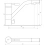 Смеситель для кухни под осмос Globus Lux GLLR-0555-8-STSTEEL