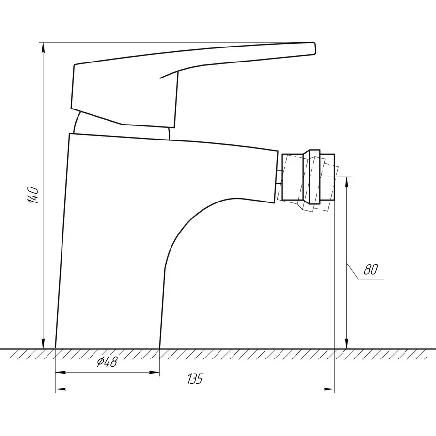 Смеситель для биде DOMINO SIRIUS DSV-106