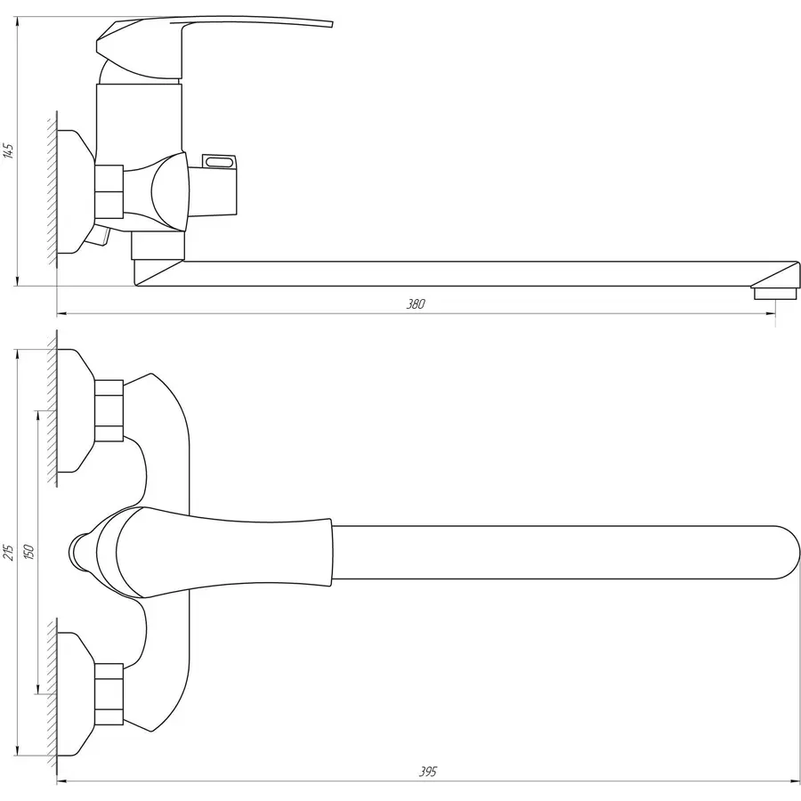Смеситель для ванны DOMINO DCC-208