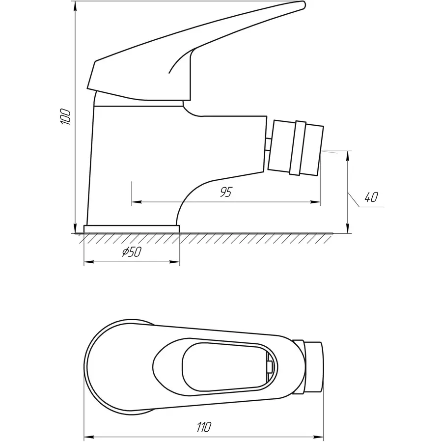 Смеситель для биде BRAVO AMIX 35-BA-106