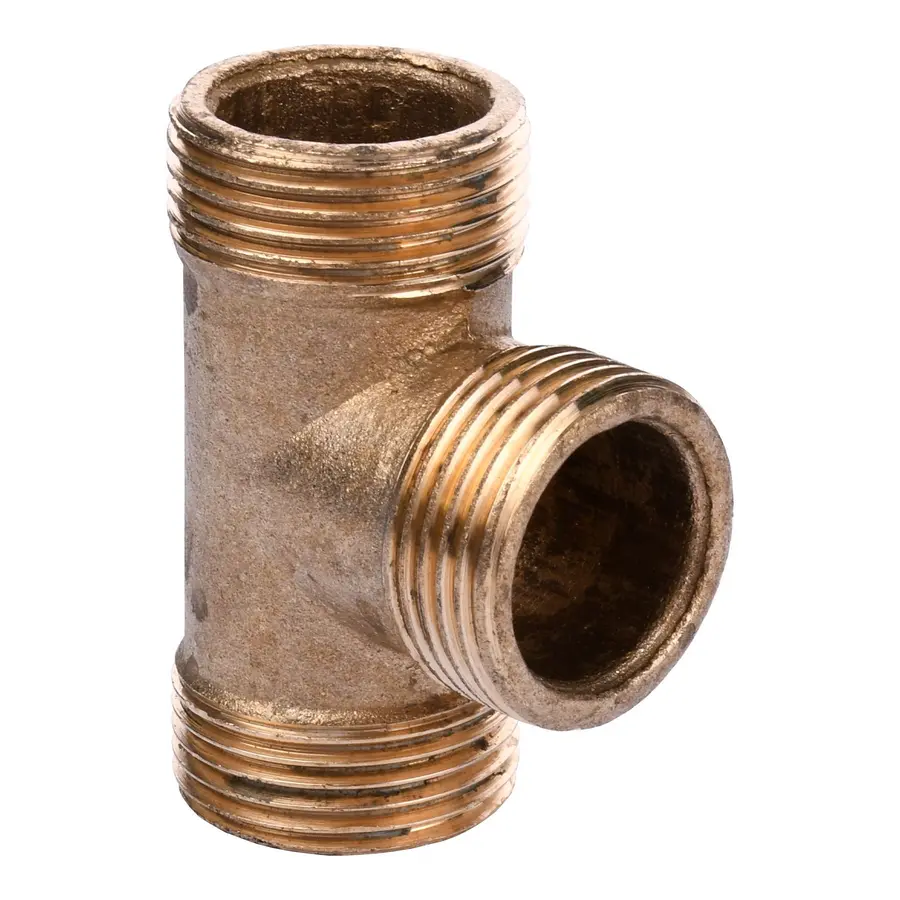 Тройник латунь 3/4 Внешняя-Внешняя-Внешняя 660Б