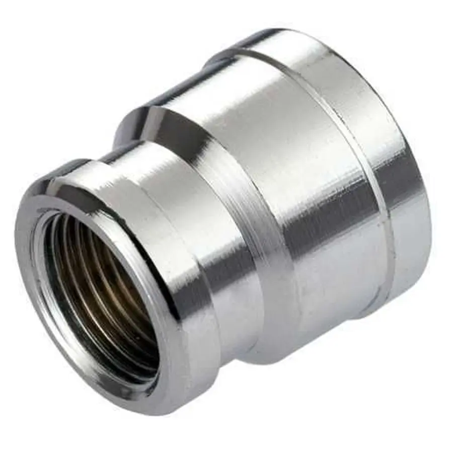 Муфта перехідна SOLOMON 1/2″х3/4″ ВВ хром 8203