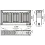 Радиатор стальной панельный KALDE 22 низ 500х1300