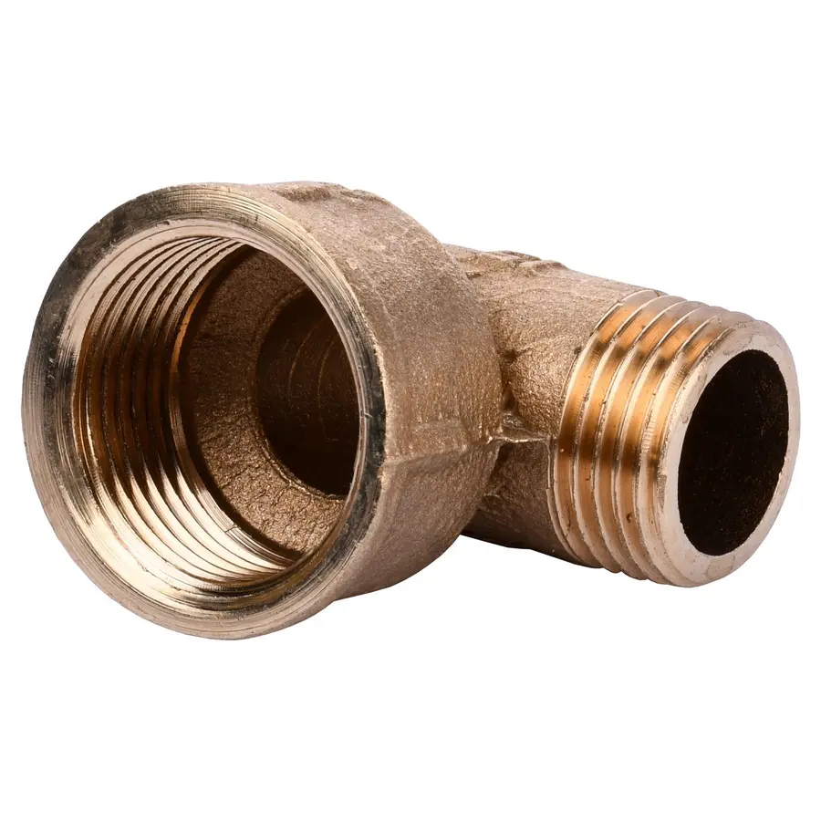 Кутник редукційний латунний 3/4″ВР х 1/2″ЗР ливарний А0104А VA