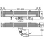 Корпус для душового лотка Advantix Vario (плоский h-70 мм) 30-120 см 736736