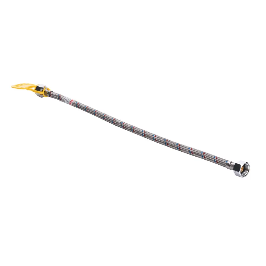 Шланг нержавіюча сталь ECO FIX 1/2″х1/2″ ВВ 0,7 м EPDM