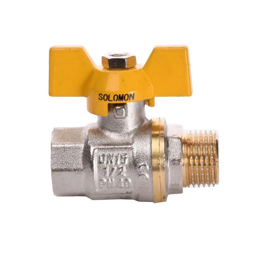Кран кульовий прямий SOLOMON 1/2″ ЗВ ЖБ PN40 B1008