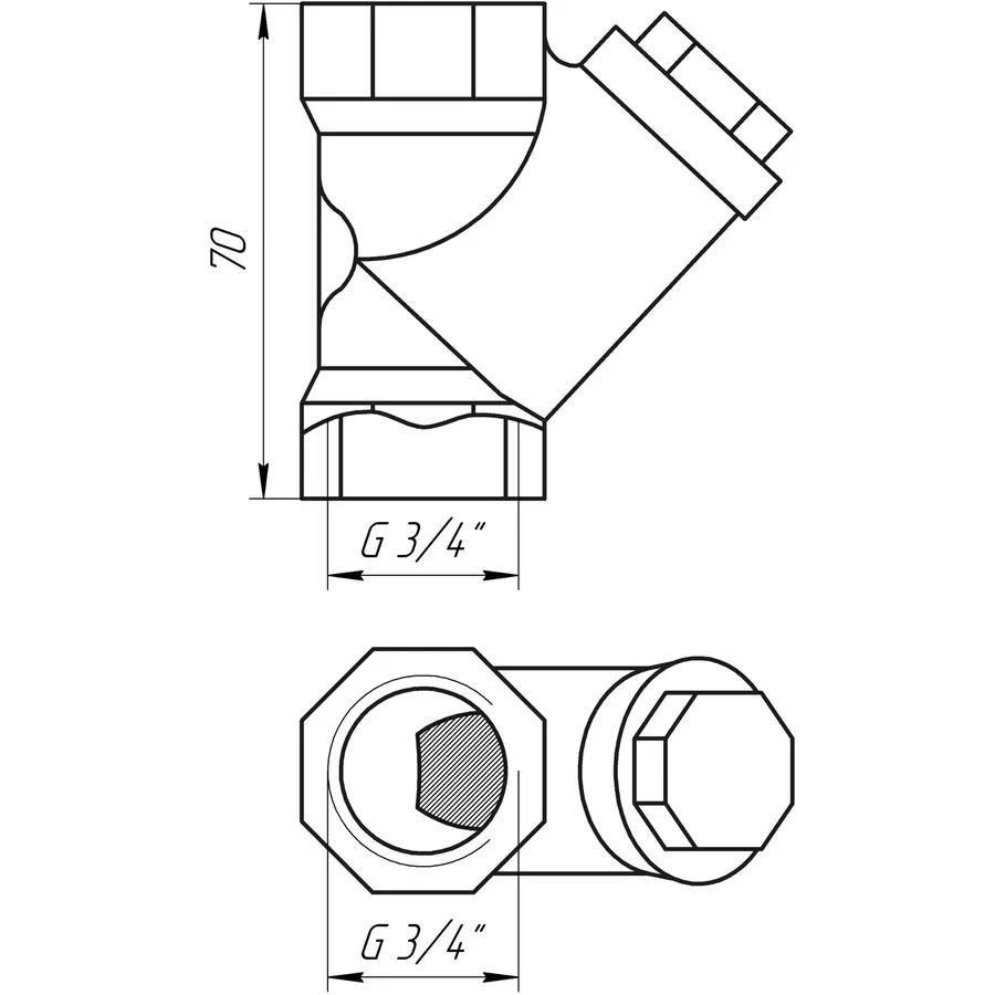 Фільтр грубого очищення ITAP 3/4″ 192