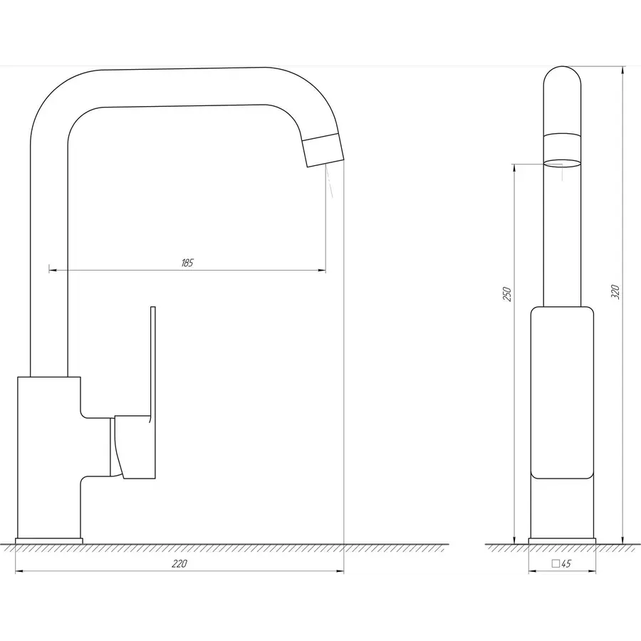 Кухонный смеситель DOMINO MALIBU DMM-203LS