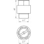 Клапан зворотнього ходу води Q PROFESSIONAL 1″ НВ QP100MF