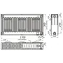 Радиатор стальной панельный KALDE 22 низ 300х1700
