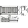 Радиатор стальной панельный KALDE 33 бок 300х1400