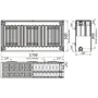 Радиатор стальной панельный KALDE 33 бок 500х1700