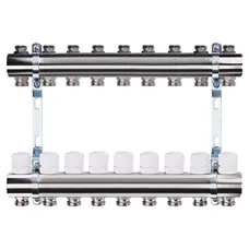 Коллектор с регуляторами и креплением ECO 001B 1 "x9