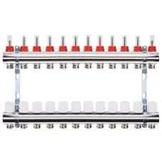 Коллектор с измерителем затрат, регуляторами и креплением ECO001A 1 "x12