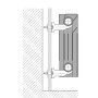 Кронштейн секционного радиатора CRISTAL NS-1013 угловой белый 85x56x48мм (кратно 2)