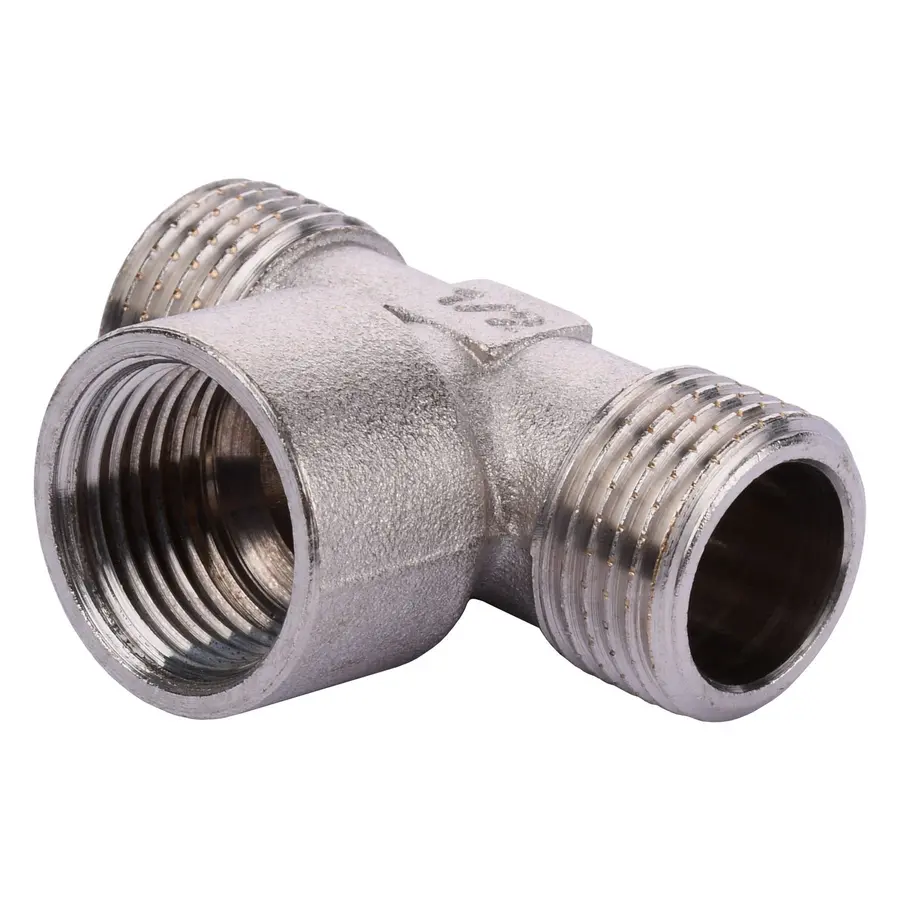 Трійник нікель 1/2" Зовнішня -Внутрішня -Зовнішня Ni 08785