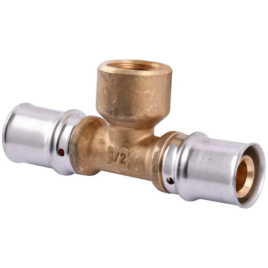 Тройник с внутренней резьбой пресс APE ITALY AP 132 20х1 / 2х20