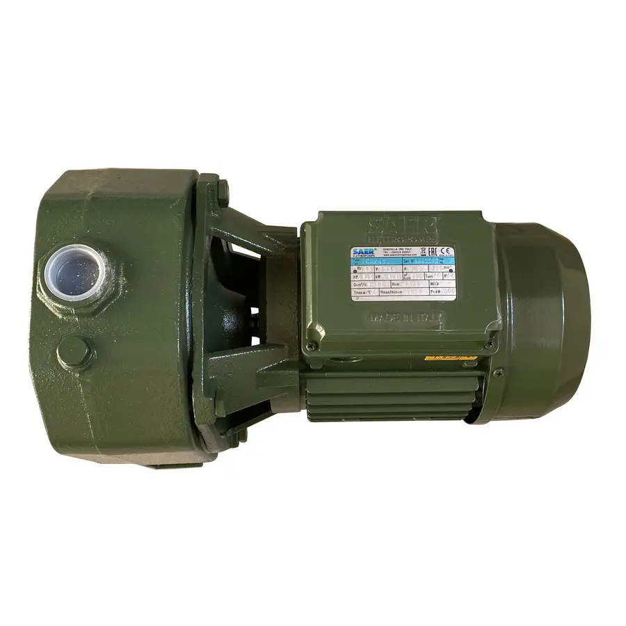 Насос центробежных CB 40 PL 1,1 кВт SAER (12,0 м3 / ч, 41 м) однофазный