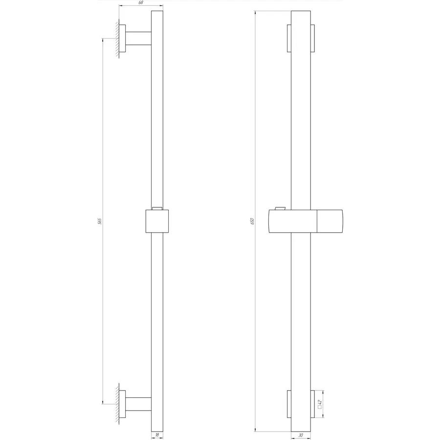 Душова стійка Globus Lux SUS-1108