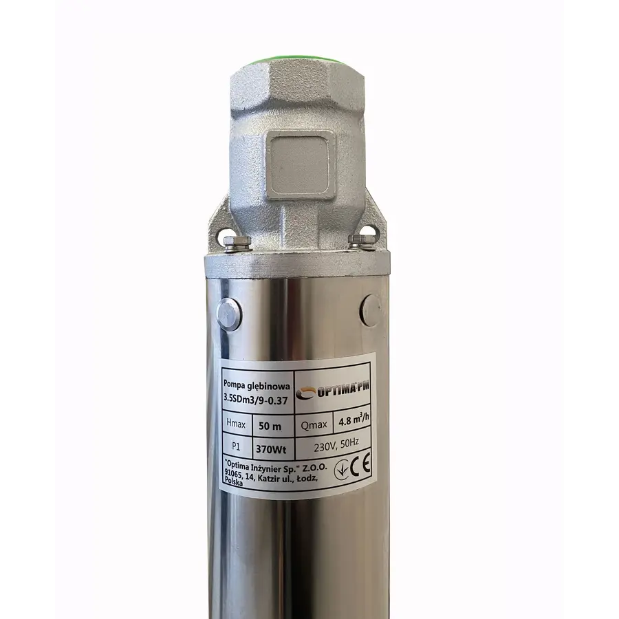 Насос свердловиний з підвищеною стійкістю до піску OPTIMA PM 3,5SDm3/9 0,37 кВт 55м + 1,5 м кабель