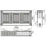 Радіатор сталевий панельний KALDE 22 бок 600х3000