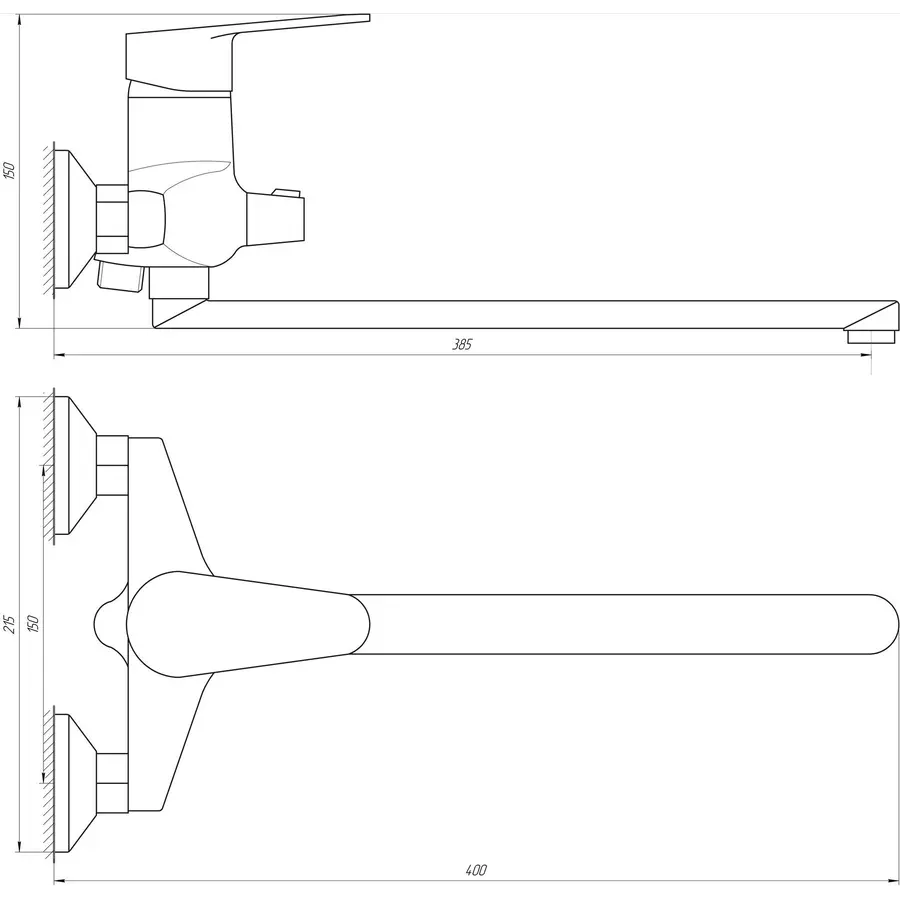 Смеситель для ванны DOMINO TORINO DTO-208