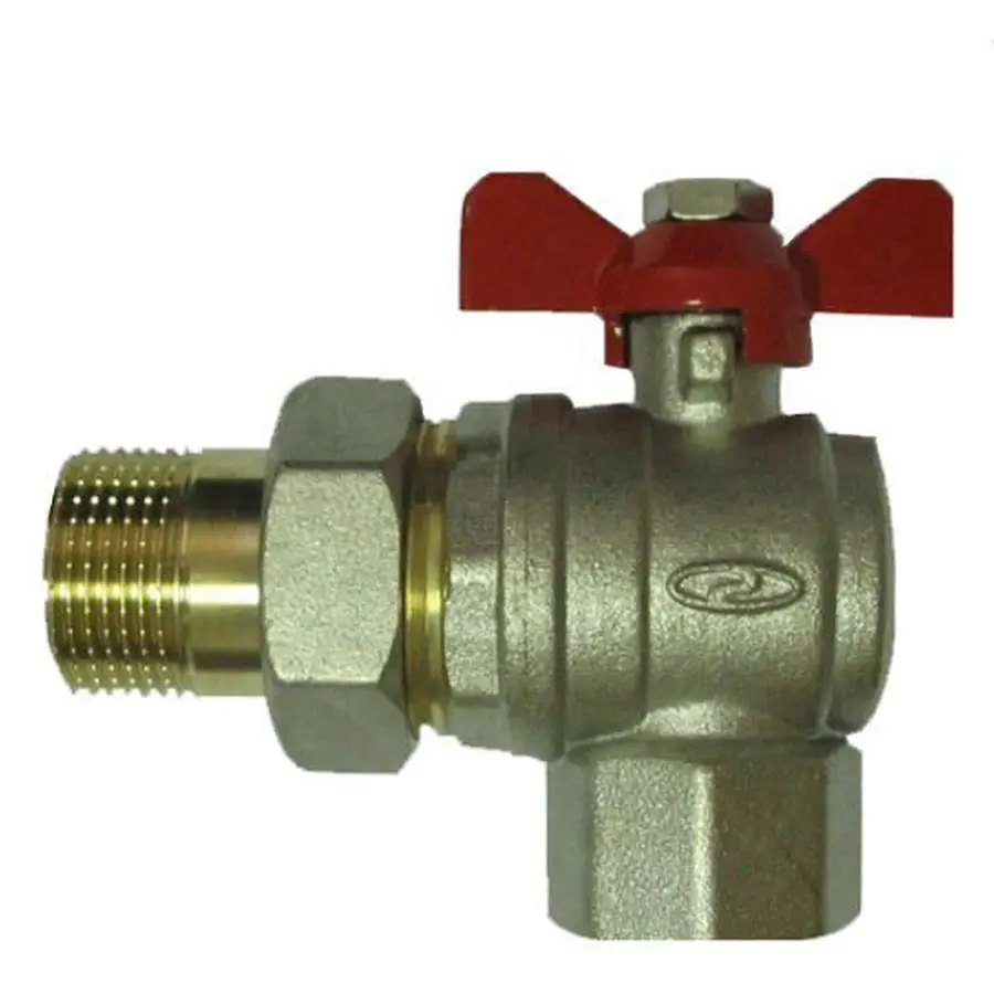 Кран кульовий кутовий з американкою SOLOMON 1/2″ ПОСИЛЕННИЙ B1043