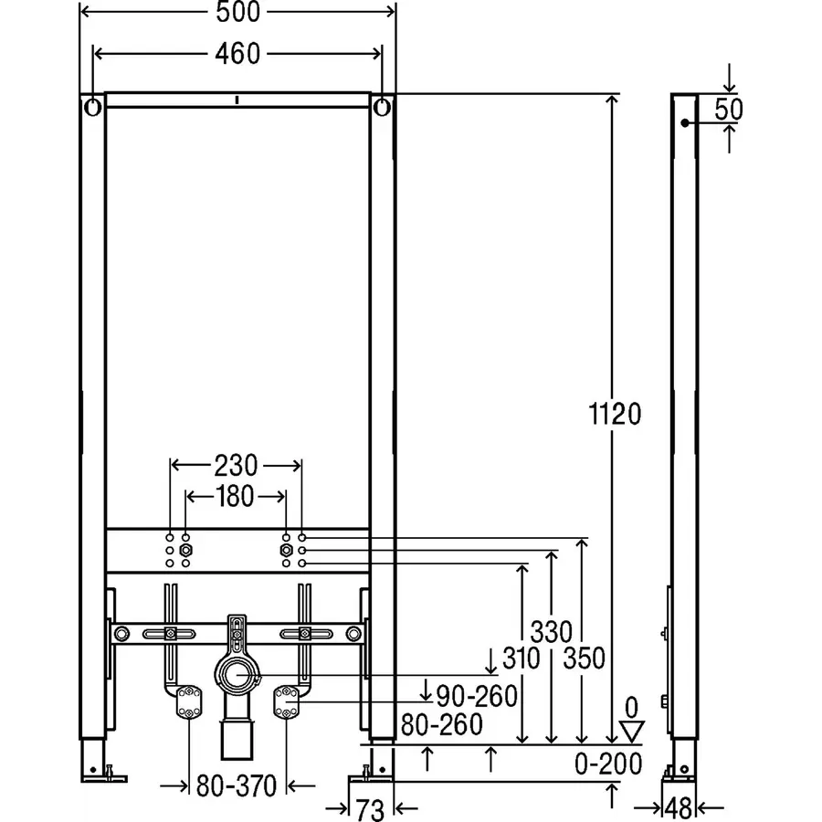 Модуль для биде Prevista Dry VIEGA 776442