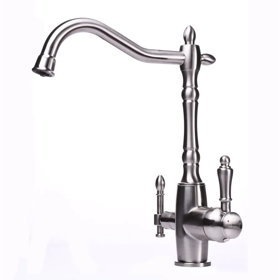 Смеситель для кухни под осмос Globus Lux GLLR-1000-8-STSTEEL vintage