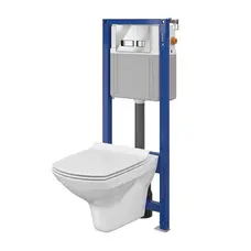 Комплект Cersanit CET Cersanit B208 ІНСТ СИС-МА AQUA 22 MECH підв. унітаз CARINA CLEAN ON дюр. ліфт кнопка MOVI хром блиск