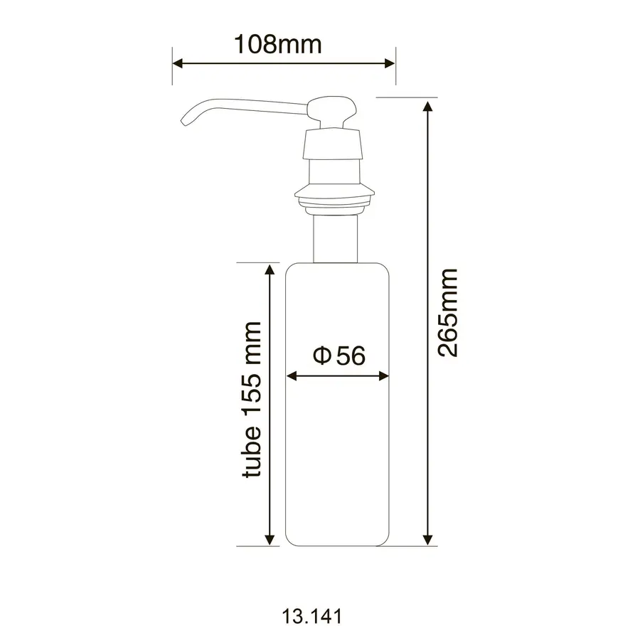 Дозатор рідкого мила HOTEC 13.142