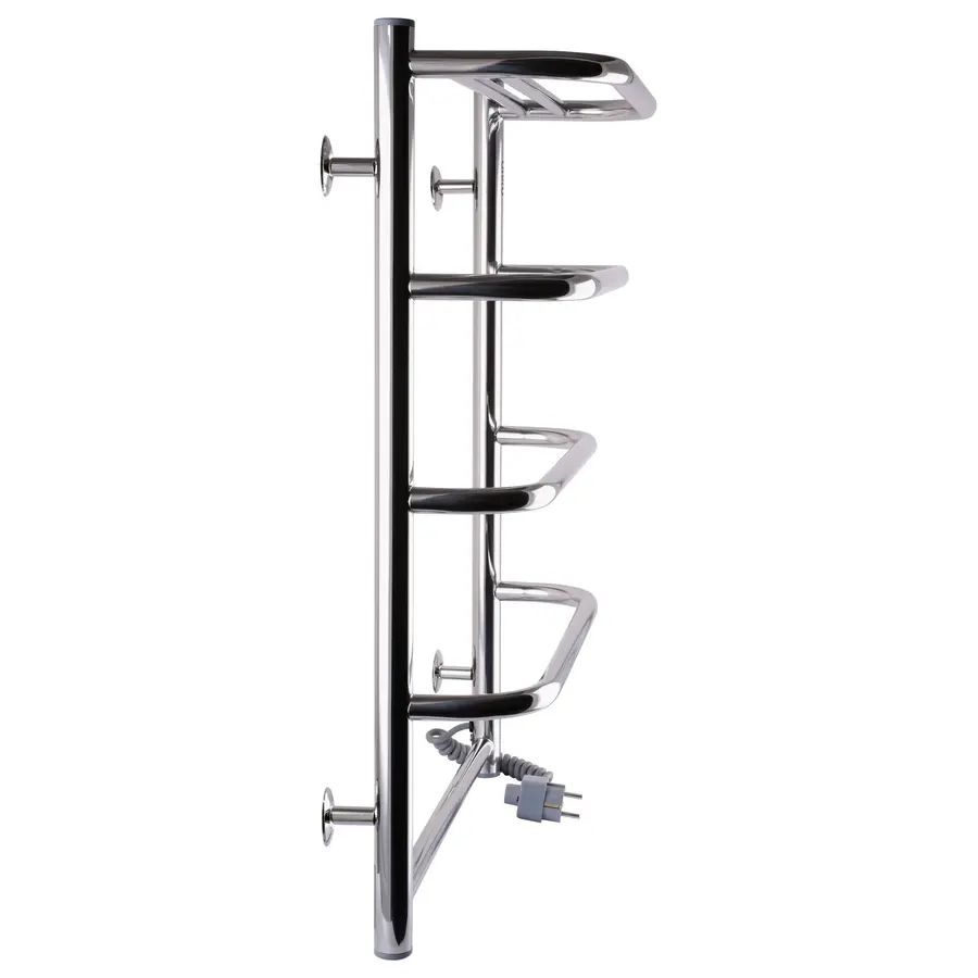 Полотенцесушитель UNIO KSp ER 700-500-5 Каскад Скоба с полкой электро