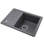 Гранітна мийка Globus Lux MONO сірий металік 620х435мм-А0003