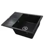 Гранітна мийка Globus Lux ONE чорний металік 650х500мм-А0001