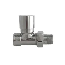 Кран вентильний прямий з американкою SOLOMON 1/2″ CHROM 1864 п/ключ