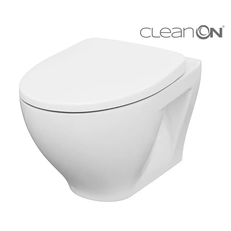 CET Cersanit A29 MODUO CLEAN ON підвісний унітаз в комплекті з кришкою дюропласт MODUO SLIM WRAP
