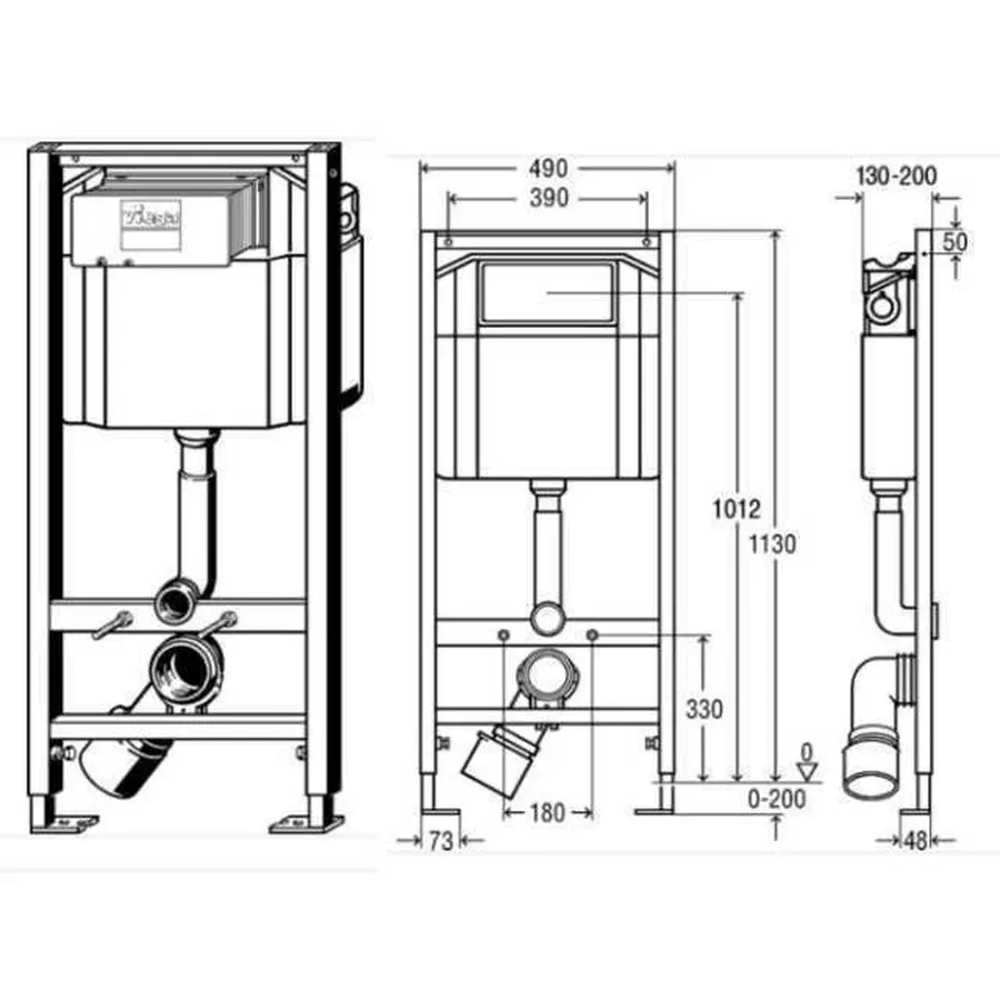 Модуль-бачок для унитаза Eco Standart Viega 606688