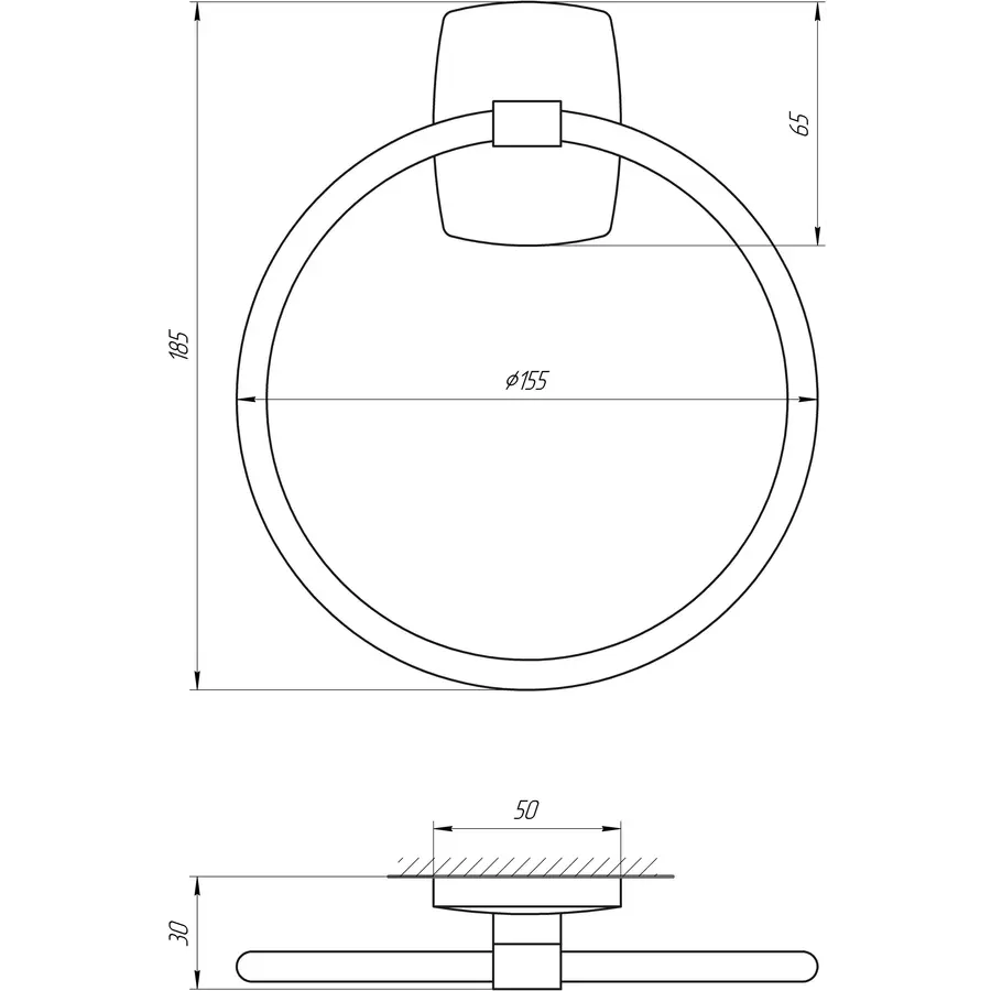 Тримач рушників Perfect Sanitary Appliances RM 1003