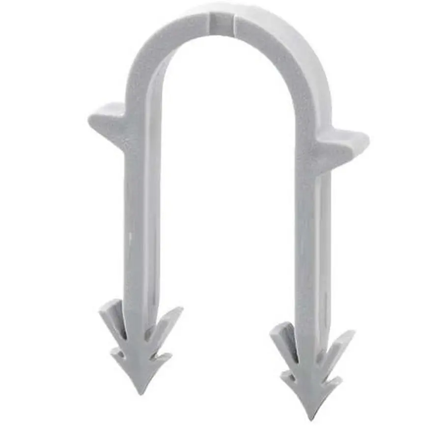 Гарпун-скоба для кріплення труби теплої підлоги Ø16 довжина 55мм біла (уп.100шт)