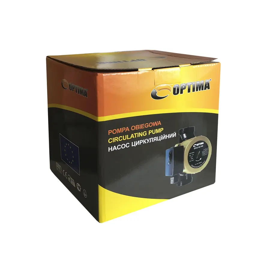 Насос циркуляционный Optima OP32-80 180мм + гайки, + кабель с вилкой