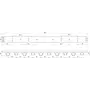 Планка монтажная для крепления трубы теплого пола Ø16 / 20, шаг 10см, длина 50см, белая