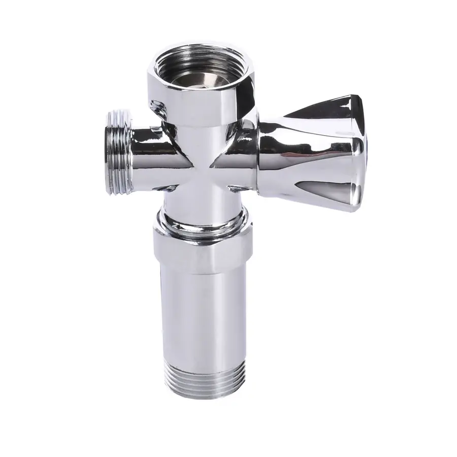 Кран вентильний для пральної машини Q PROFESSIONAL 3/4″x3/4″x3/4″ з подовжувачем NV-QP170