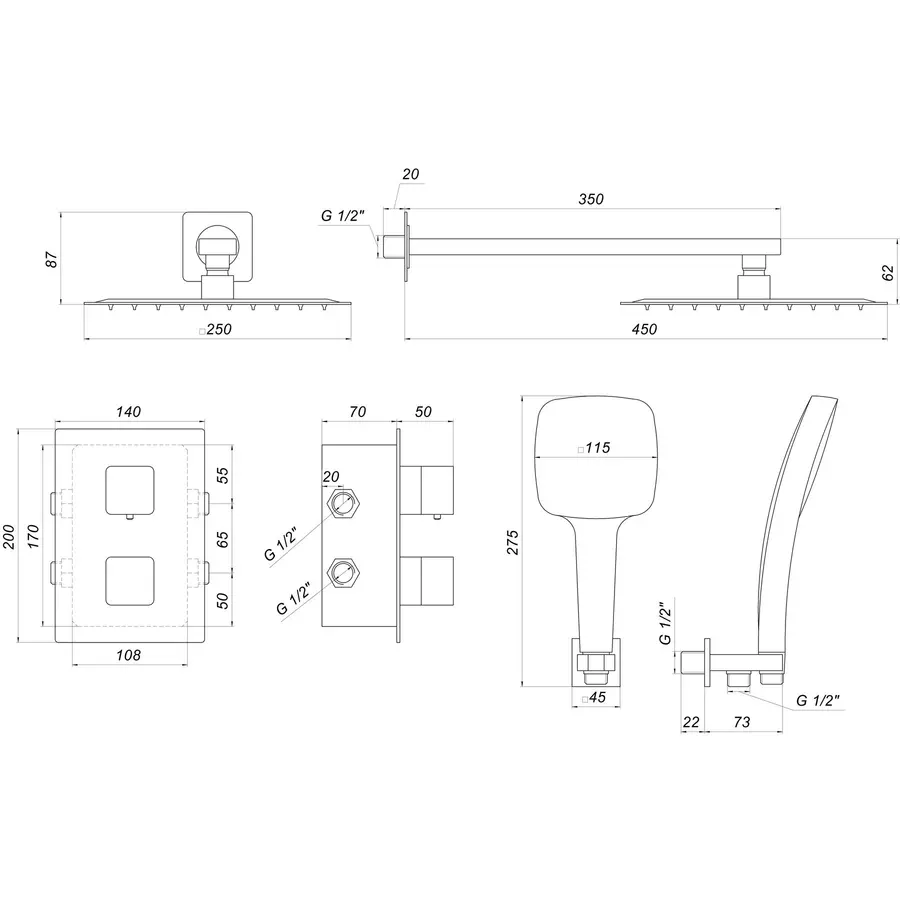 Душова система Globus Lux SMART GLM-405-TT
