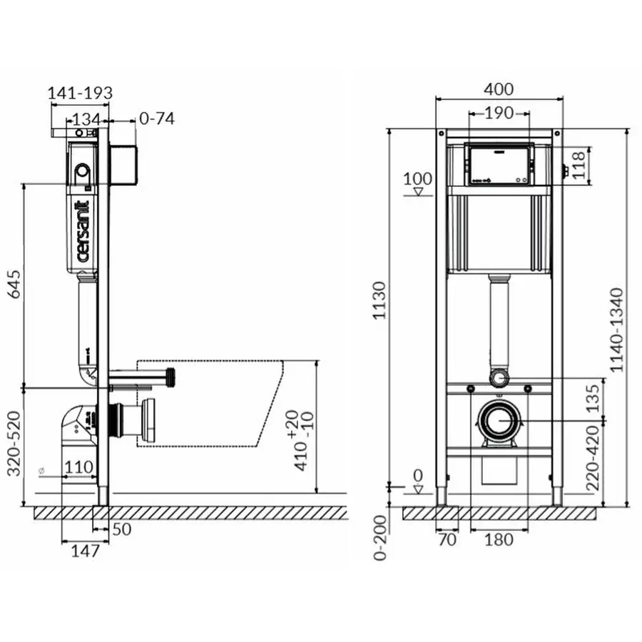 CET B293 ІНСТ СИС-МА AQUA 02 MECH MILLE CLEAN ON дюр. ліфт кнопка ENTER хром блиск